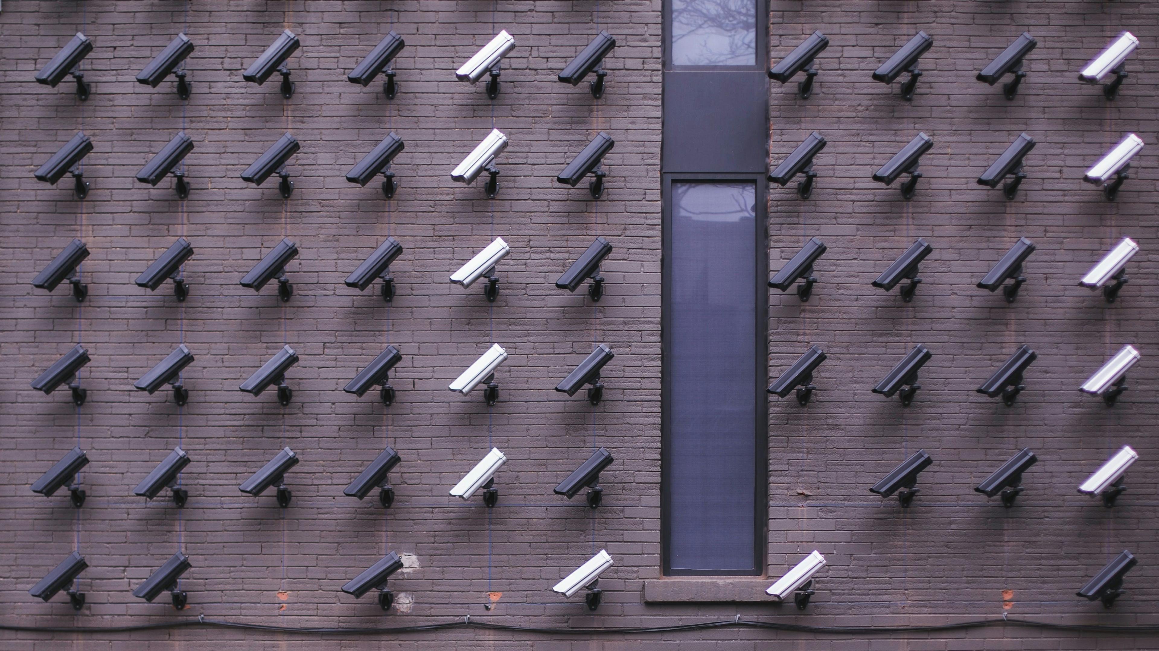 Cameras on a wall